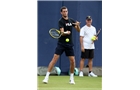 LONDON, ENGLAND - JUNE 07:  James Ward of Great Britain during a practise session ahead of the AEGON Championships at Queens Club on June 7, 2014 in London, England.  (Photo by Jan Kruger/Getty Images)